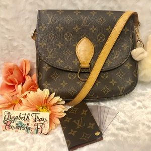 AUTH. Louis Vuitton Monogram Saint Cloud GM